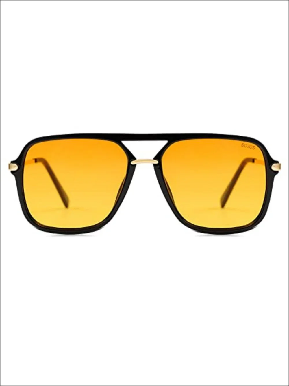 Polarized Aviator Sunglasses Square Double Bar UV400 Unisex Retro